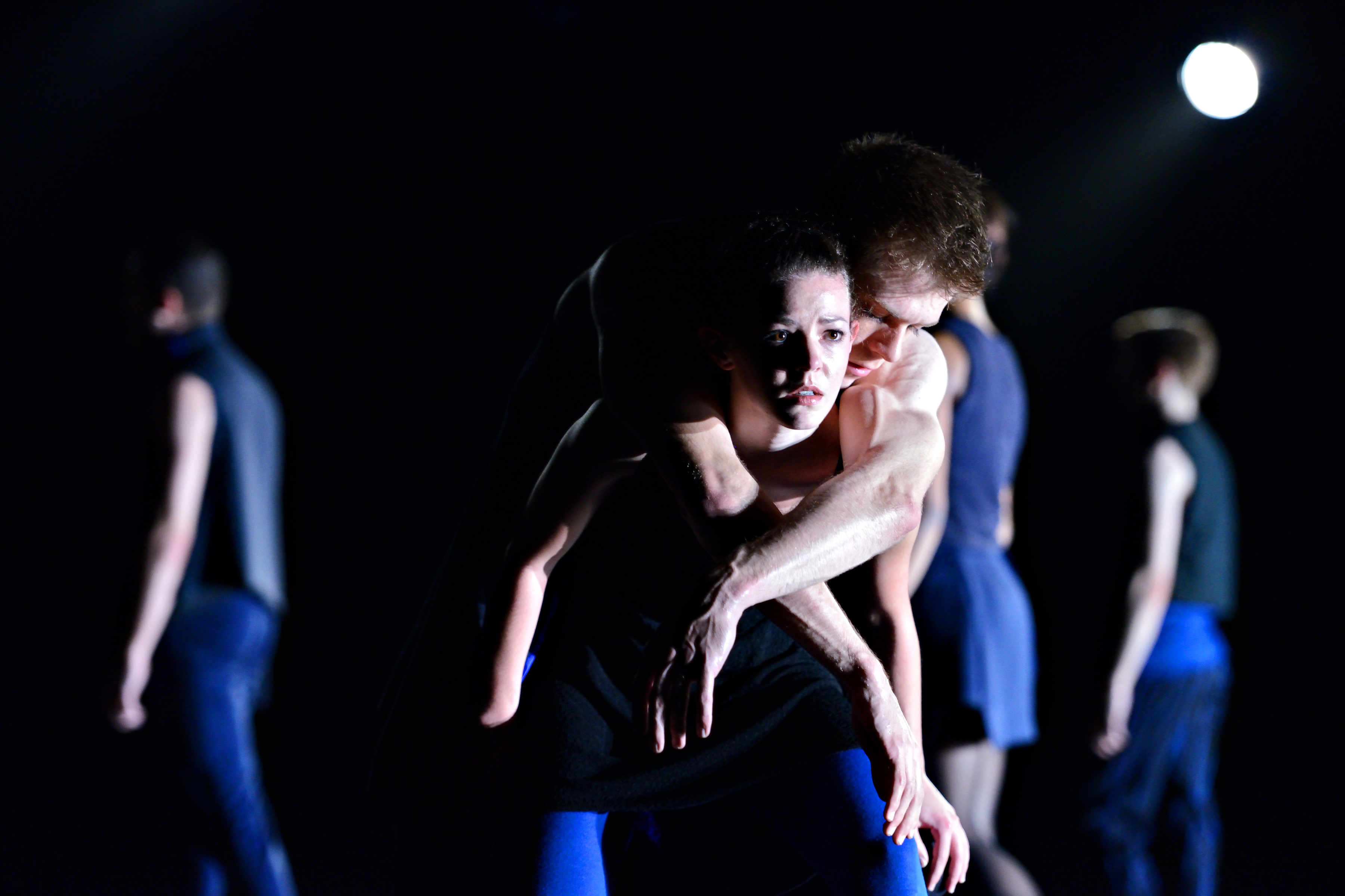 Dancers Emily Chessa and Scott Fowler in An Instant.  Photo by Michael Slobodian
